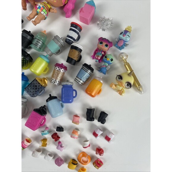 Lot of 100+ LOL Surprise 3” Dolls Babies Pets Accessories Toys Bottles Cups - Picture 2 of 12